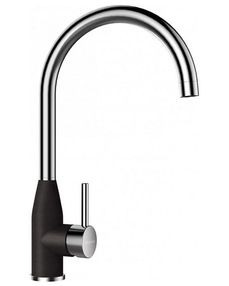 Смеситель SCHOCK Kavus, Cristalite сталь/оникс