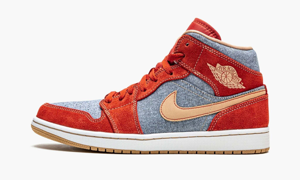 Air Jordan 1 Mid "Denim Red"