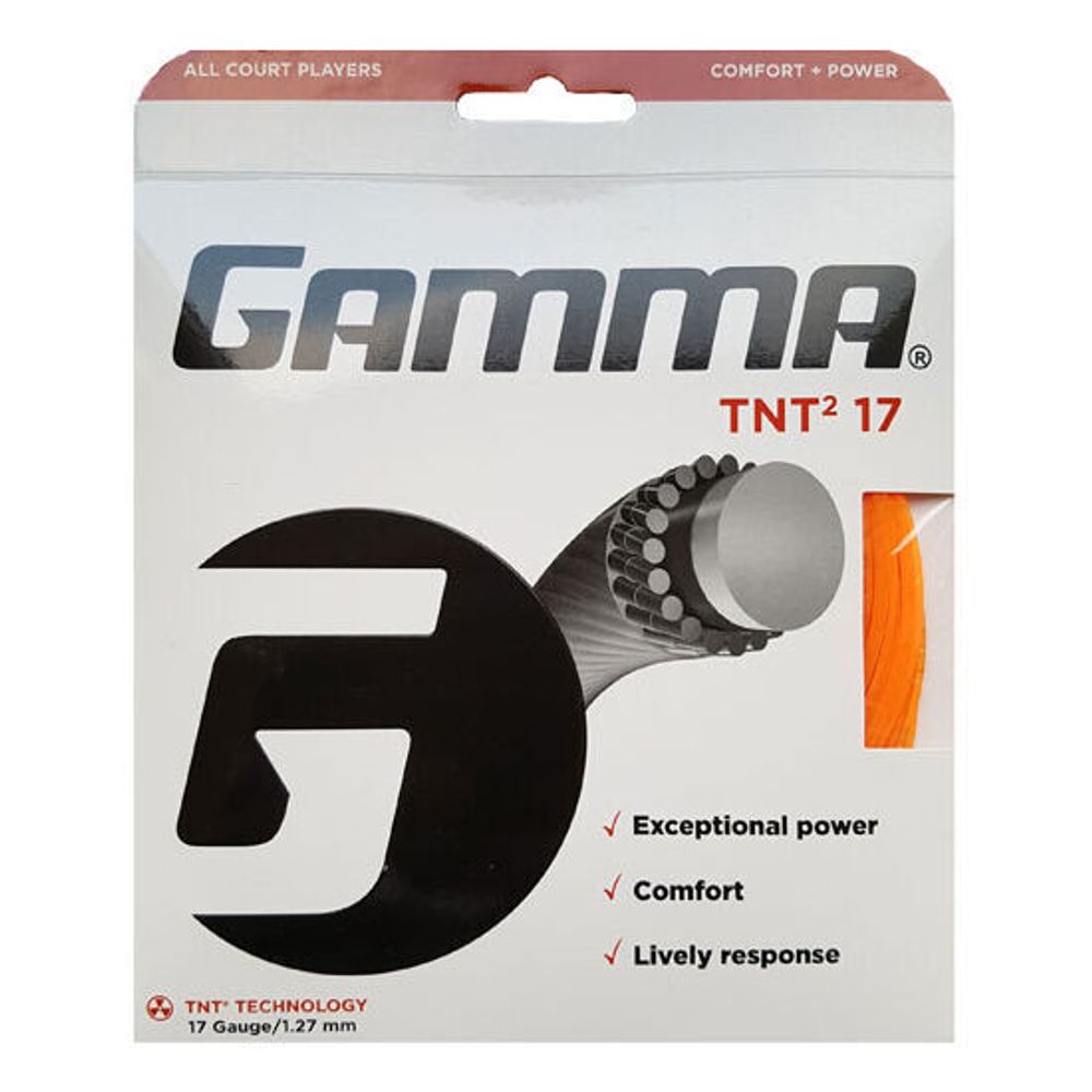 Струны теннисные Gamma TNT2 String Set 12,2m - Orange