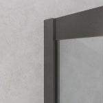 Душевой уголок Cezares Relax 80x80 RELAX-304-A-2-80-C-GM стекло прозрачное/профиль матовая оружейная сталь