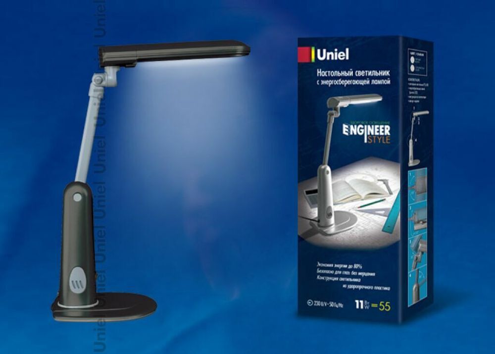 TTL-035 Black. Лампа настольная. Цоколь G23 11W. Цвет черный