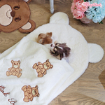 017 Комплект молочный: коврик + плед для маленьких собак "Мишки" / "Teddies" Wooflink