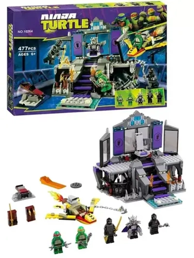 Конструктор Спасение из логова Шреддера 477 деталей