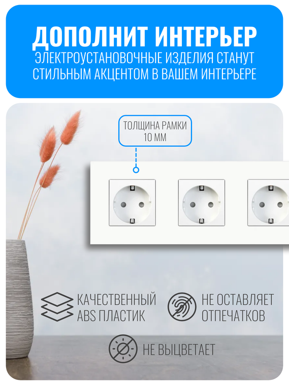 Рамка электроустановочная пластиковая Smart Aura серия Classic