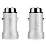 Автомобильное зарядное устройство USB Hoco Z4 (быстрая зарядка, QC 2.0) Серебро