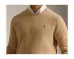 Фактурный хлопковый свитер с круглым вырезом Polo Ralph Lauren
