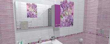 Плитка облиц Настроение  лиловый