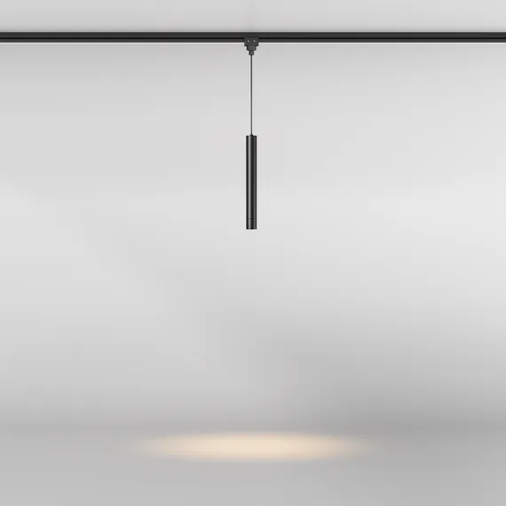 Уличный трековый подвесной светильник Фокус / Focus Led Elasity IP 3000К 8Вт 38° черный Outdoor o-tr01-1-p-8wb3k