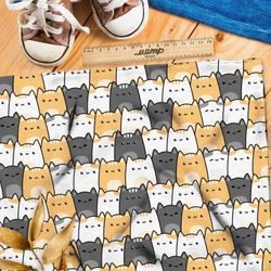 Ткань оксфорд 600 толпа котиков