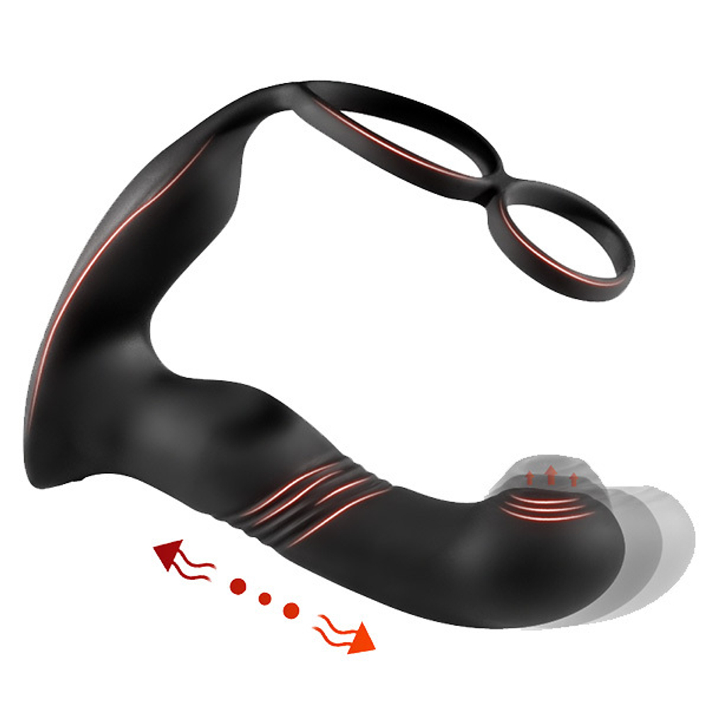 Пульсирующий массажер простаты с эффектом фингеринга Secwell Thrust Prostate Massager SW3026