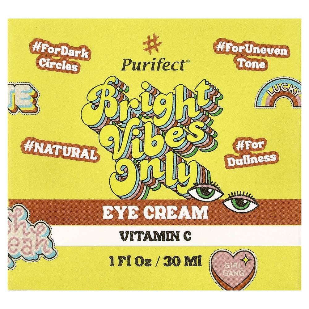 Purifect, Bright Vibes Only, крем для области вокруг глаз с витамином С, 30 мл (1 жидк. унция)