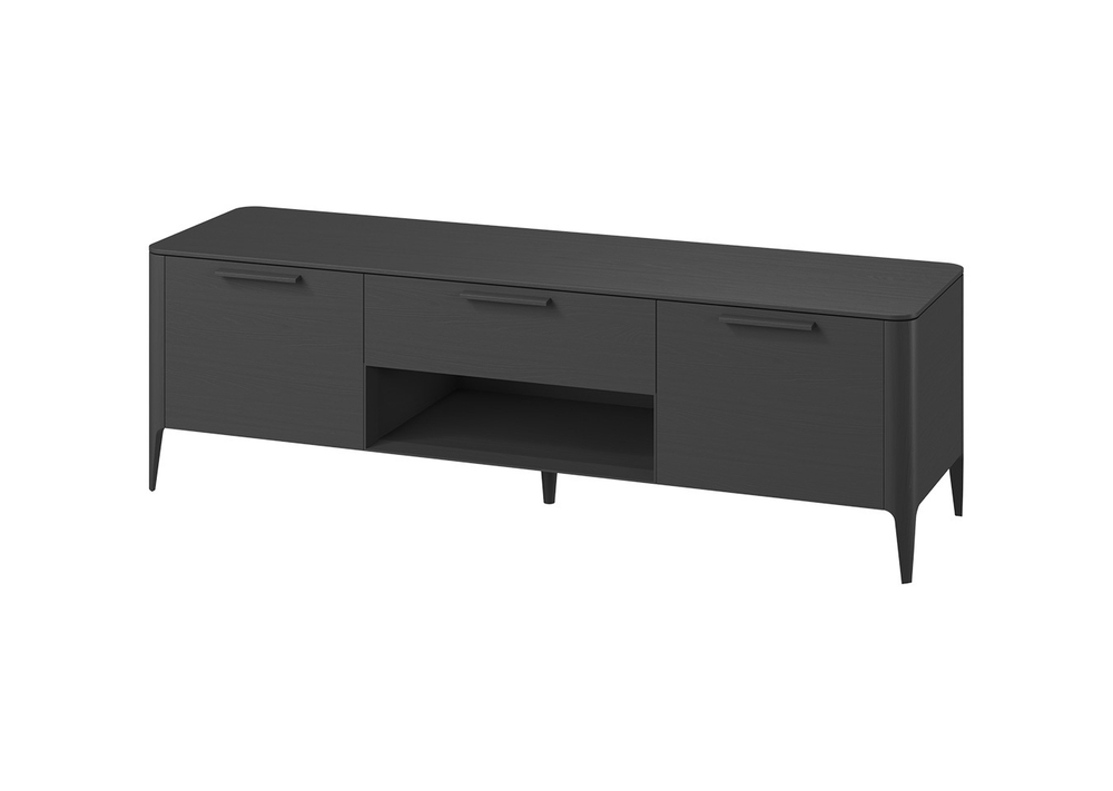 Тумба Type oak под ТВ ширина 180 см (черный)