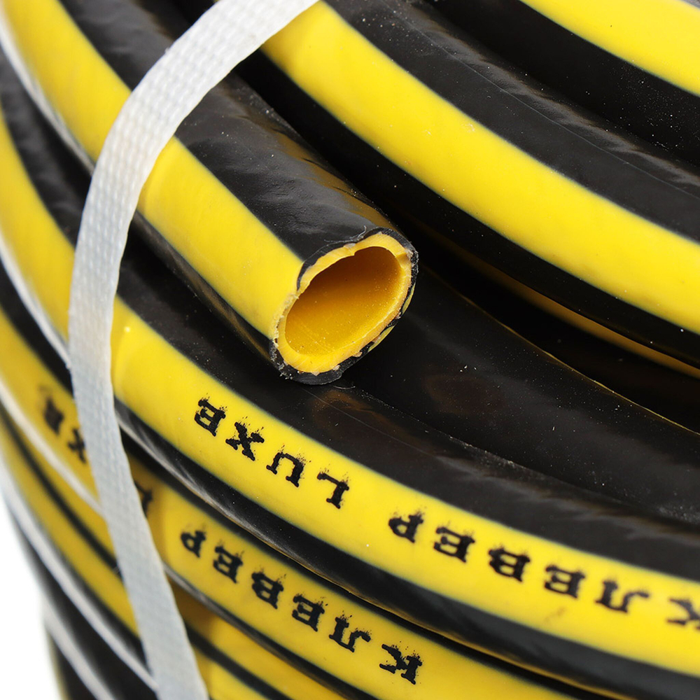 Шланг поливочный, 3/4 '', 15 атм, армир, 25 м, Клевер, Люкс, ПВХ, чер-жел