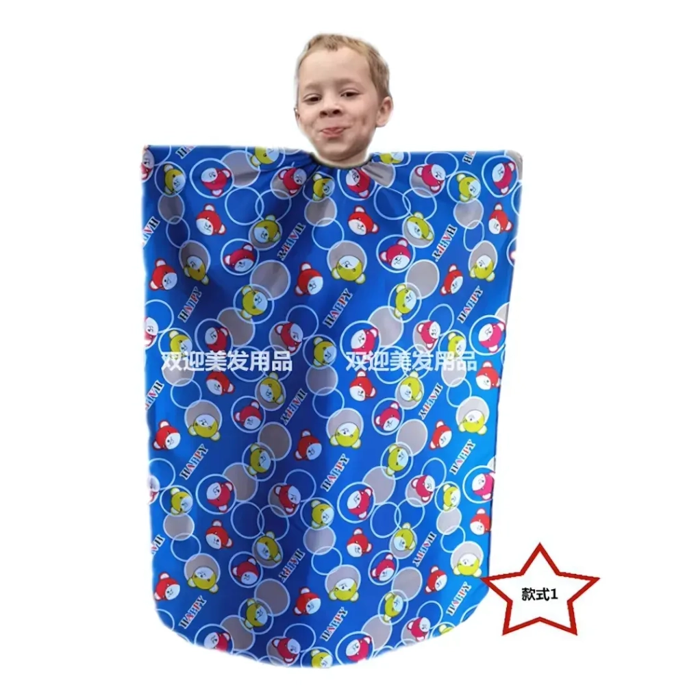 Пеньюар парикмахерский детский «Barber KIDS», единорожек, 140*100см