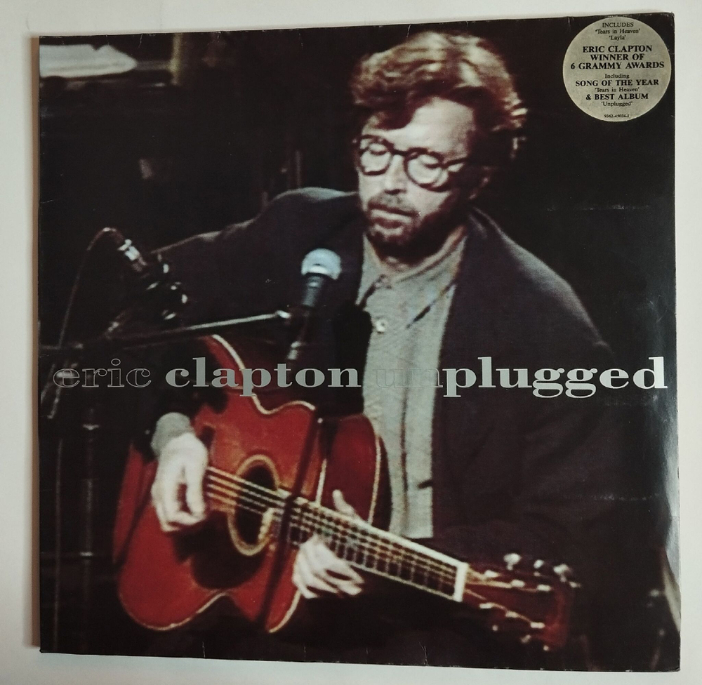 Винтажная виниловая пластинка LP Eric Clapton Unplugged (Germany 1992)