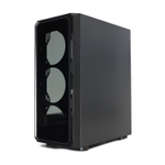 Корпус BaseTech eXtreme GFX-04, Без БП, ATX, чёрный, 1xRGB FAN, 2xUSB2, 1xUSB3, бок: закалённое стекло (BT-GFX-04-TG-1F-RGB)