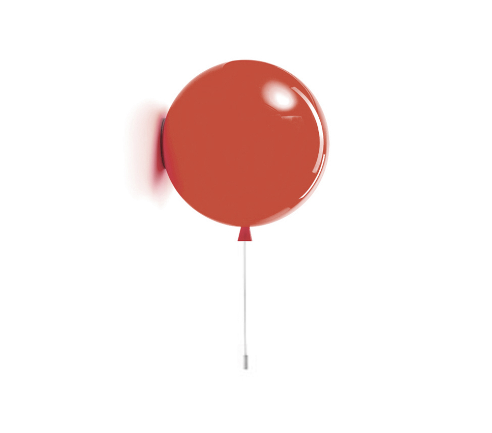 Wall design lamp  MEMORY by Brokis D 30 (Red)