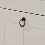 Обувница для прихожей, 66х22х158, Индра, закрытая, тумба для обуви, МДФ, белый, Dipriz