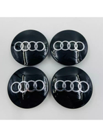 Колпачки заглушки на литые диски с эмблемой Audi 68 мм 4 шт
