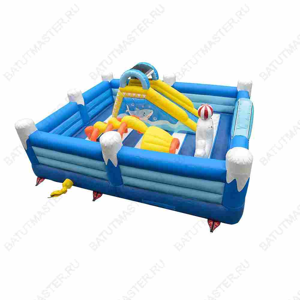 Коммерческий надувной батут "Морские приключения" 5*5*2,5 м