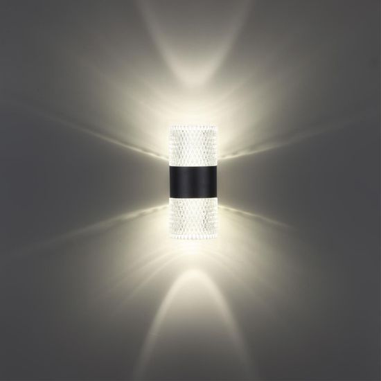 359294 STREET NT24 000 черный Светильник ландшафтный настенный IP65 LED 14W 4000K  175-265V ESTIMA