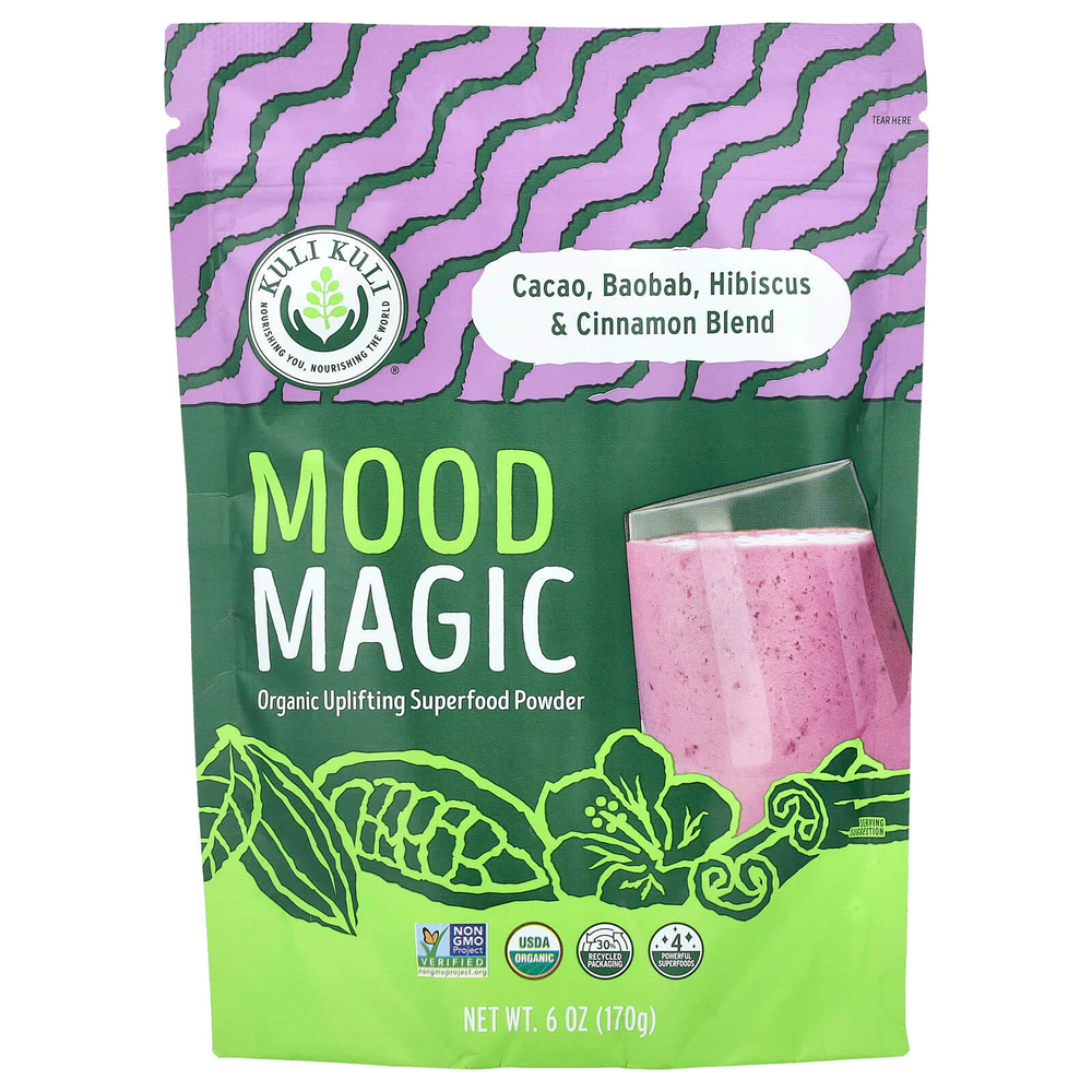 Kuli Kuli, Mood Magic, органический бодрящий суперпродукт, 170 г (6 унций)