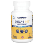 OceanBlue, Professional, омега-3 2100, высокоэффективный продукт, со вкусом натурального апельсина, 60 капсул (1050 мг в 1 капсуле)