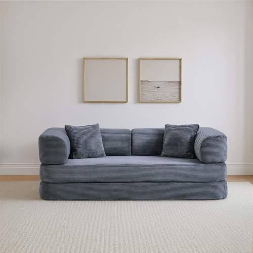 Бескаркасный модульный диван TEDDY (графитовый)