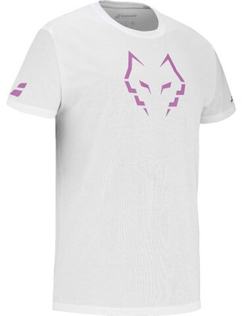 Мужская теннисная футболка Babolat Cotton Lebron - белый