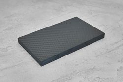 Карбон слоистый, плашка 130х80х8мм