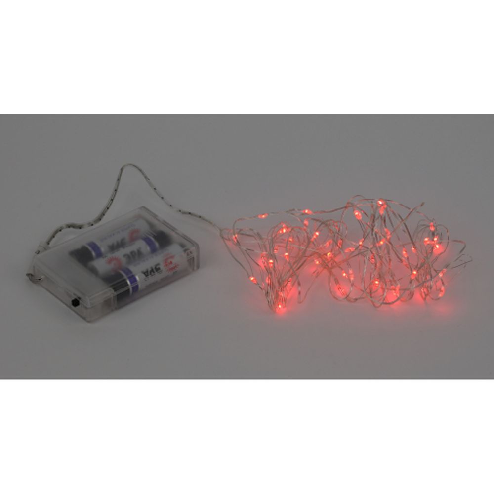 ENIN -5NR ЭРА Гирлянда LED Нить 5 м красный свет, АА