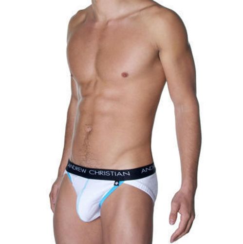 Мужские трусы брифы Andrew Christian Flashlift Brief Pro White   AC42
