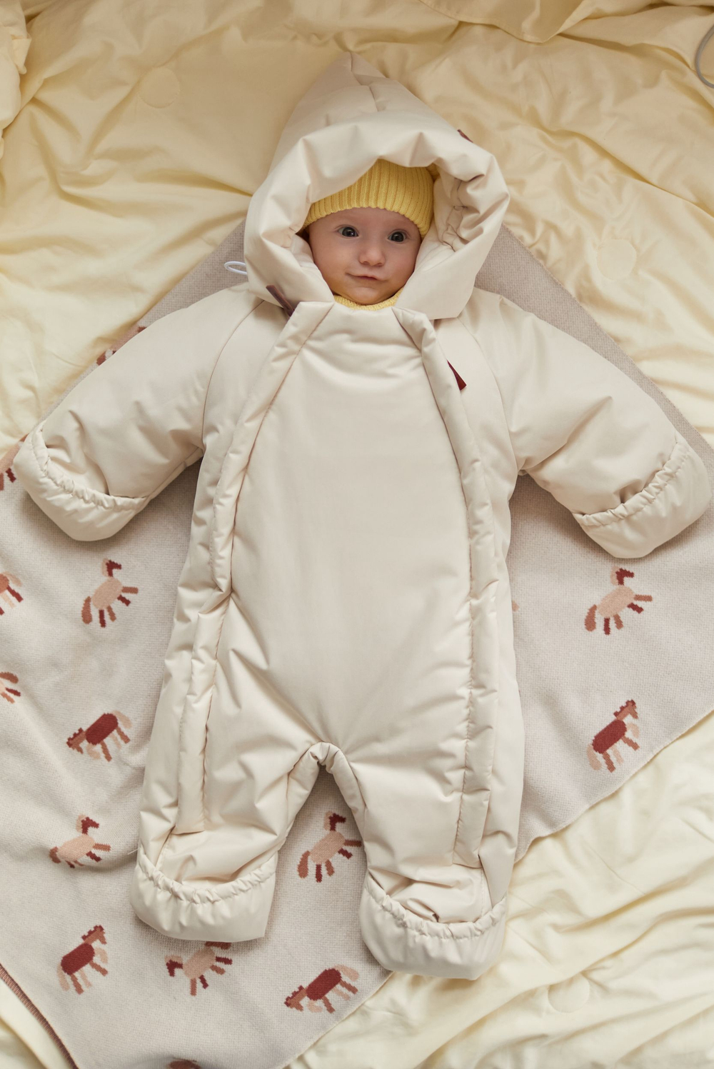 155-02 Зимний комбинезон (экрю)