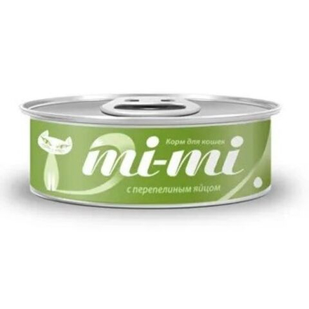 Консервы Mi-Mi для кошек и котят с перепелиным яйцом - 80 гр