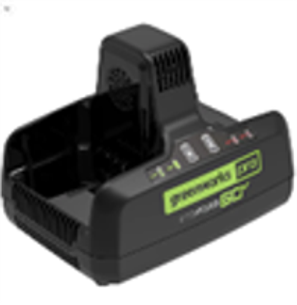 Быстрое зарядное устройство для двух аккумуляторов Greenworks Арт. 2954407, 60V, 10А