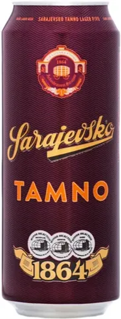 Пиво Сараевское Темное / Sarajevsko Tamno 0.5 - банка