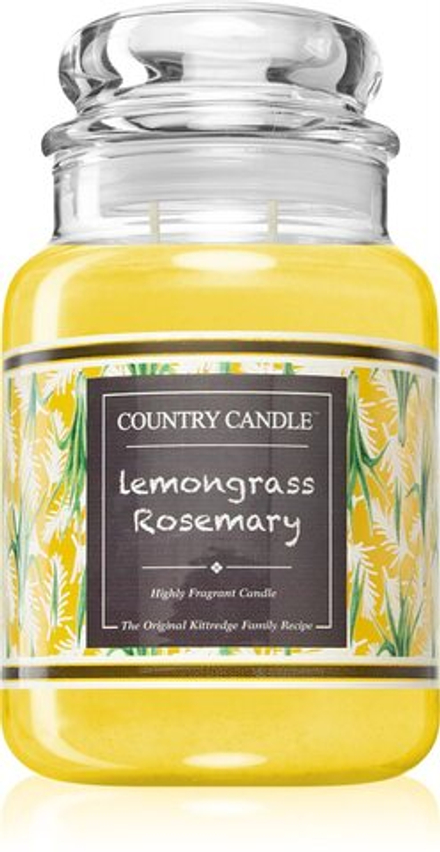 Country Candle Farmstand Lemongrass & Rosemary - ароматическая свеча /   680  g  / GTIN 846853071312