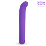 Фиолетовый вибромассажёр с загнутым кончиком - 13 см. (Цвет: фиолетовый)