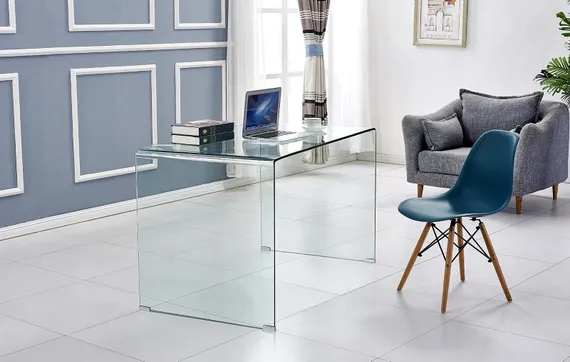 Стеклянный письменный стол Glass 125х70 см