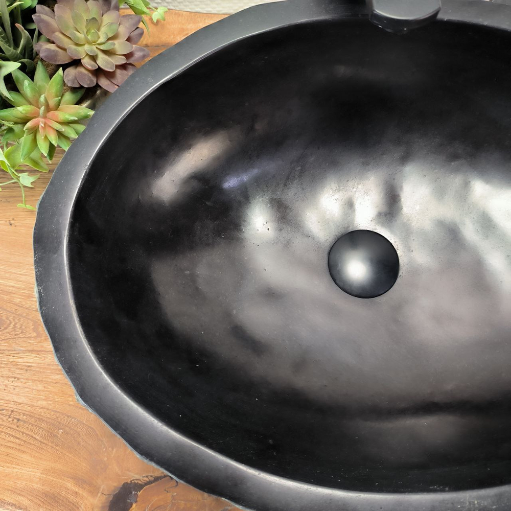 Раковина из андезита Erozy Black EA-62770 51*40*14 114