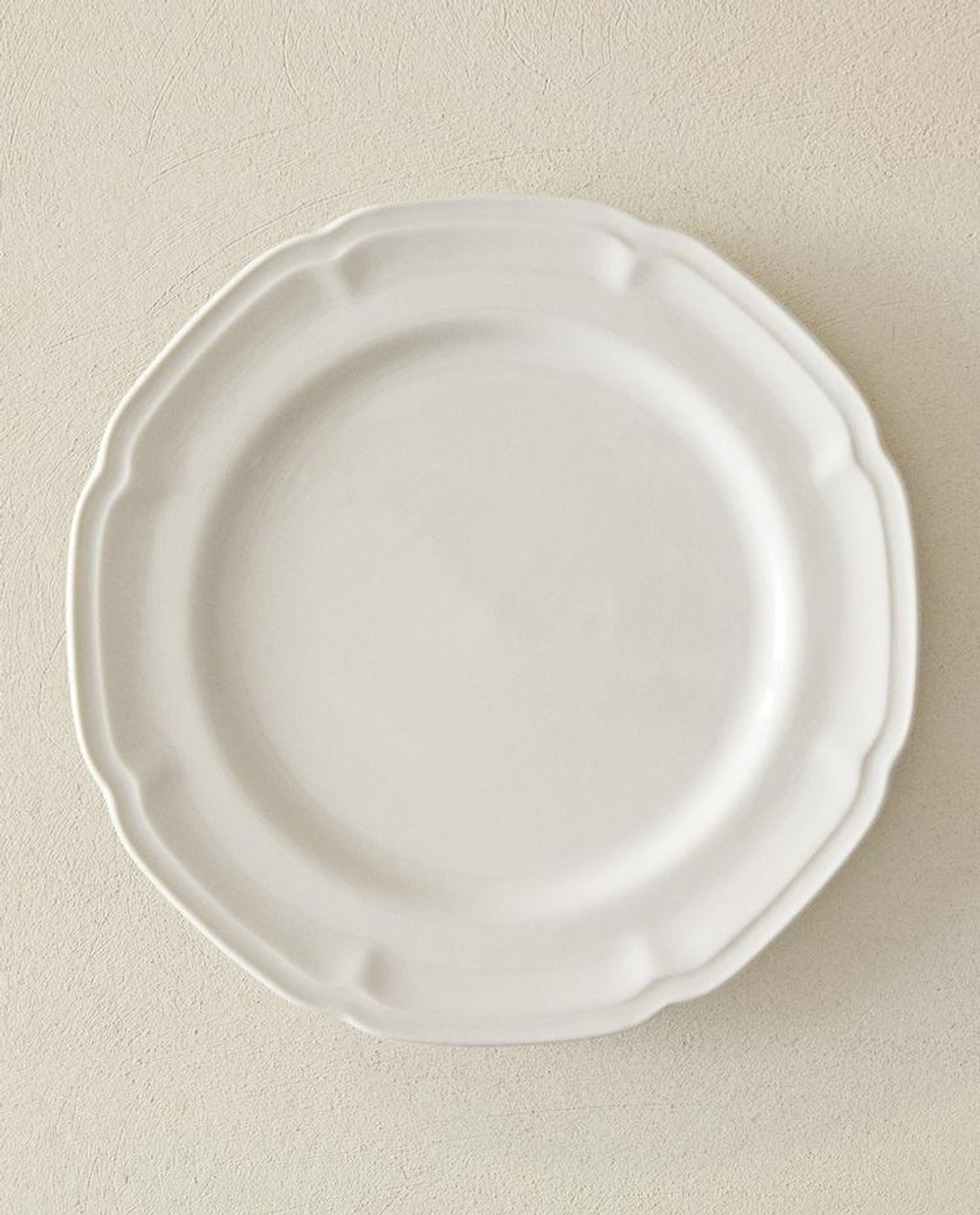 ZARA HOME ФАРФОРОВАЯ ТАРЕЛКА, БЕЛЫЙ