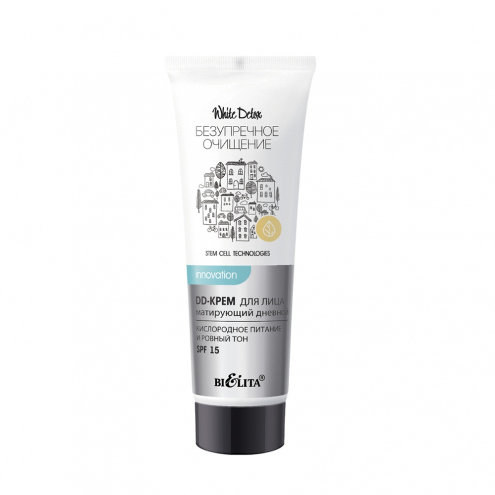 Белита БЕЗУПРЕЧНОЕ ОЧИЩЕНИЕ White Detox DD-крем для лица матирующий ДНЕВНОЙ SPF 15 30мл