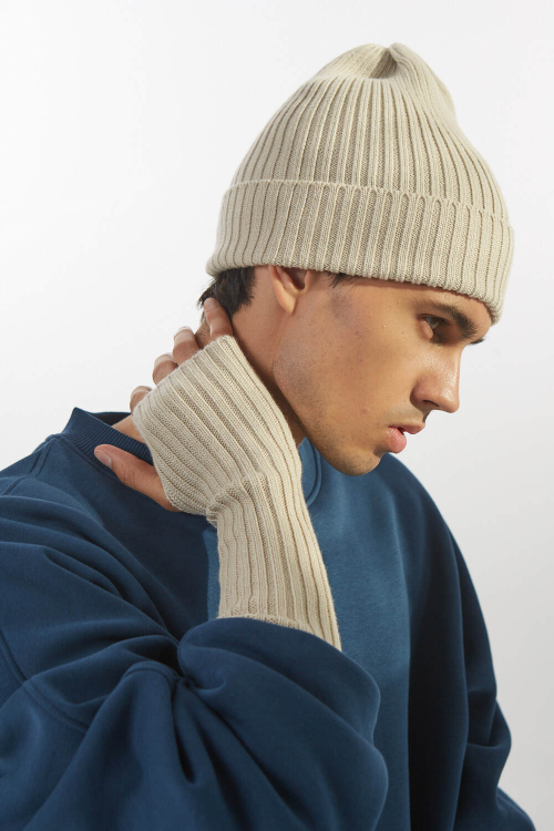 Анорак оверсайз из экомеха, серый