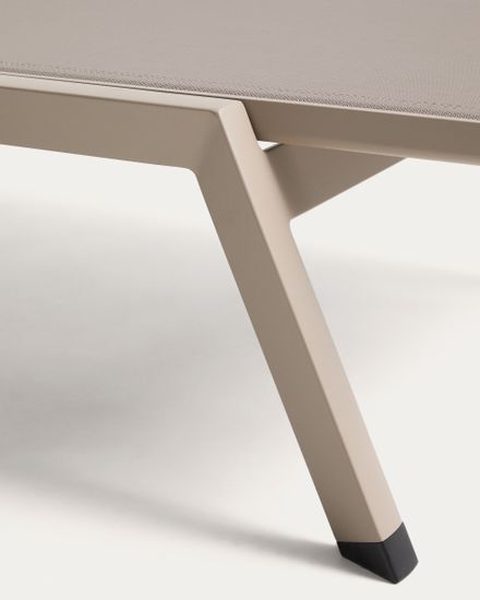 Шезлонг Capraia из бежевого алюминия