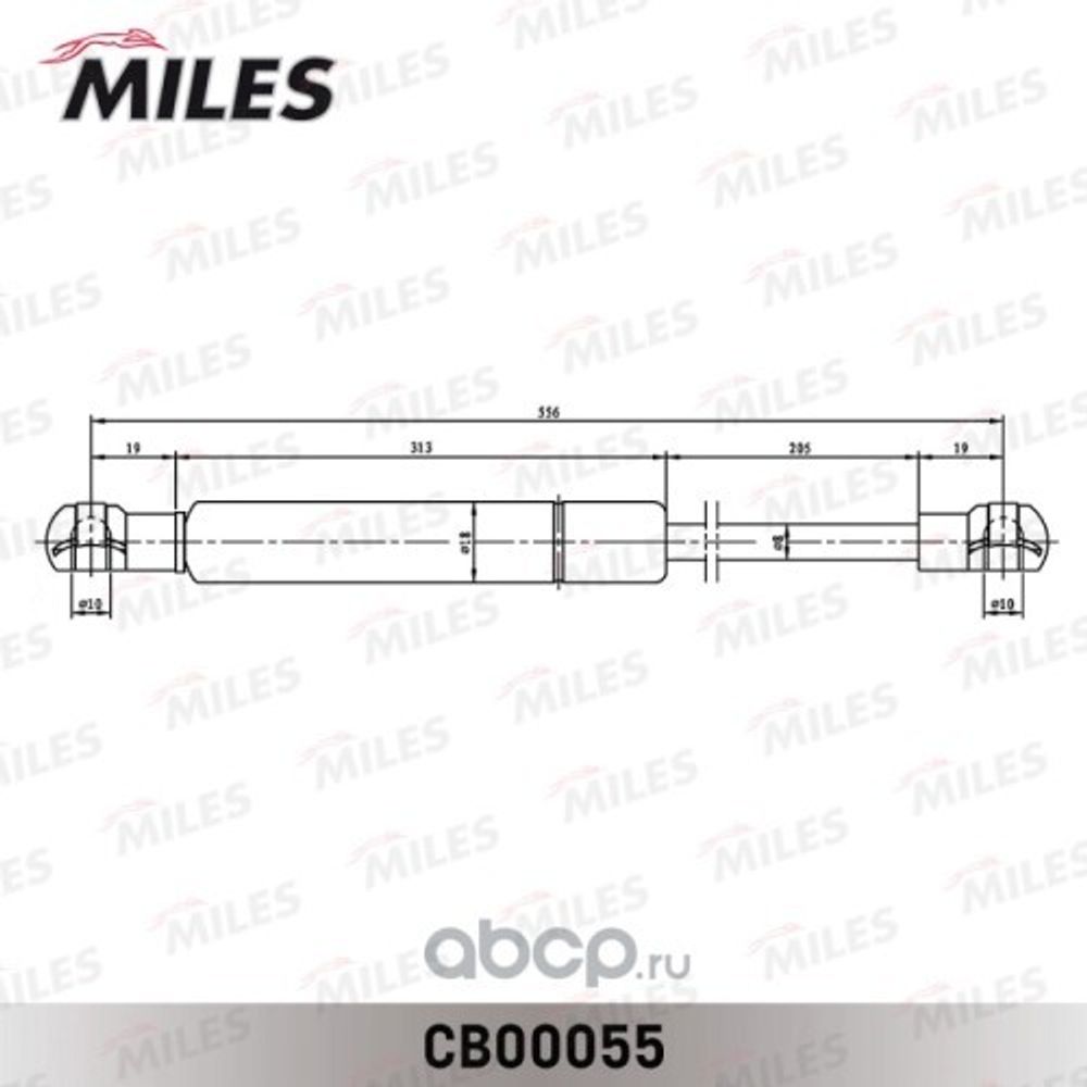 Амортизатор 5-ой дв. Ford Fusion 2002-2012 г. (Miles)