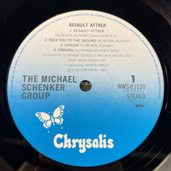 Винтажная виниловая пластинка LP The Michael Schenker Group, Assault Attack (Япония 1982) (Оби)