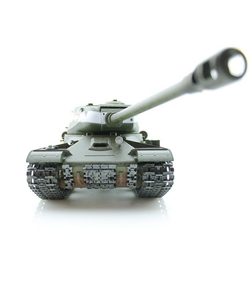 Р/У танк Taigen 1/16 ИС-2 модель 1944, СССР, зеленый, (для ИК танк. боя) 2.4G, деревян. коробка
