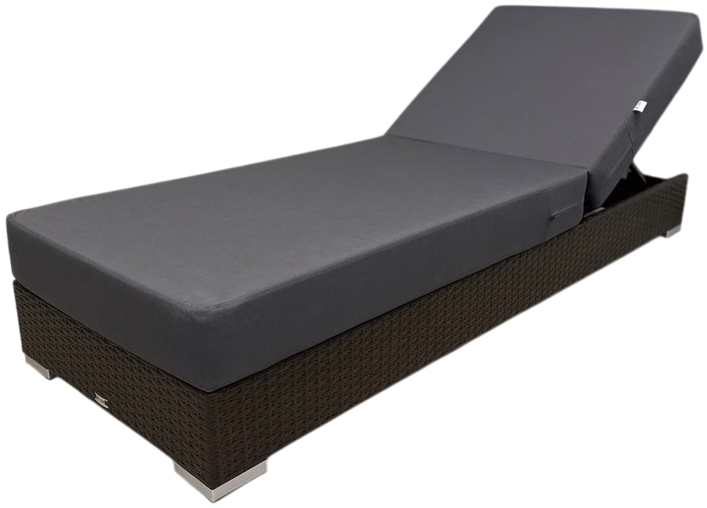 Шезлонг-лежак плетеный с матрасом Mantera
