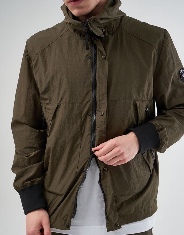 Ветровка We Don’t Care Crinkle Nylon Windrunner Jacket Khaki - фото 7