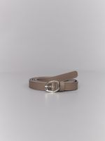 БАЗОВЫЙ ТОНКИЙ РЕМЕНЬ С МЯТОЙ ПРЯЖКОЙ TAUPE